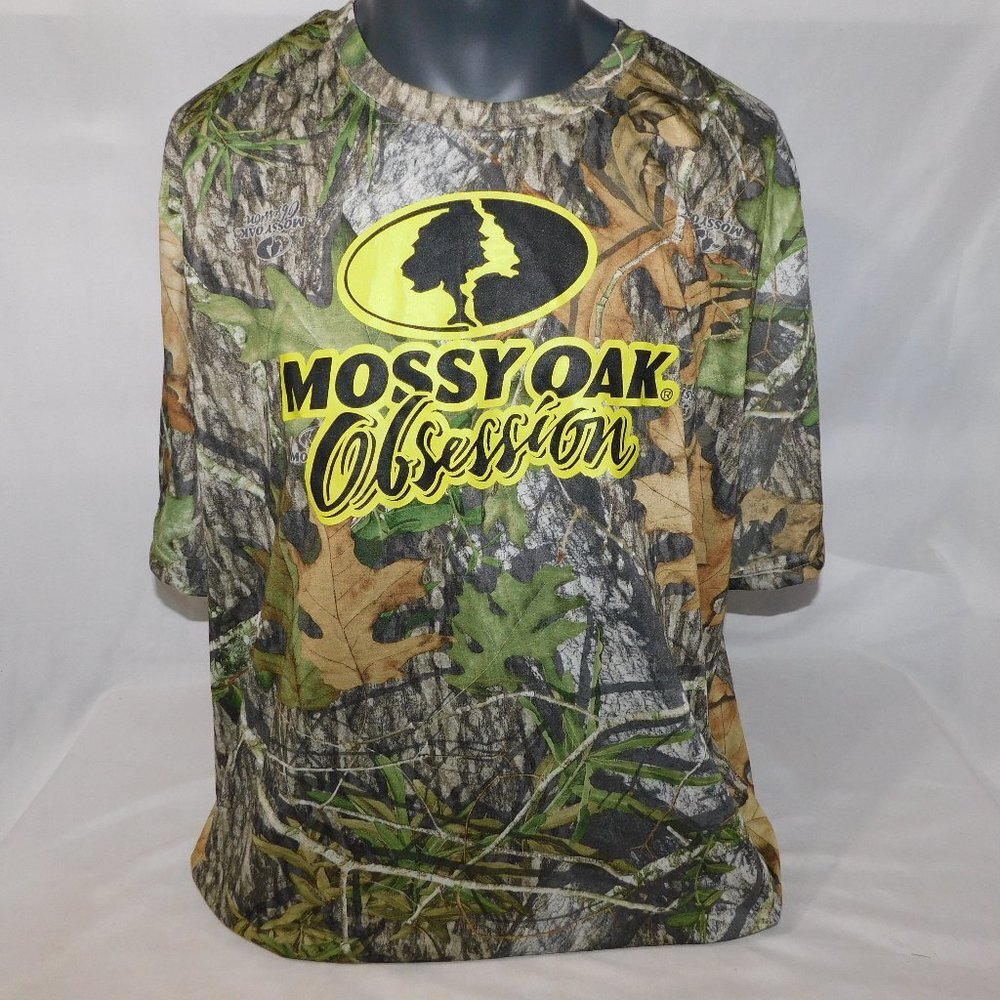 Mossy Oak Obsession Forest Camo Mens 2XL Graphic T Shirt